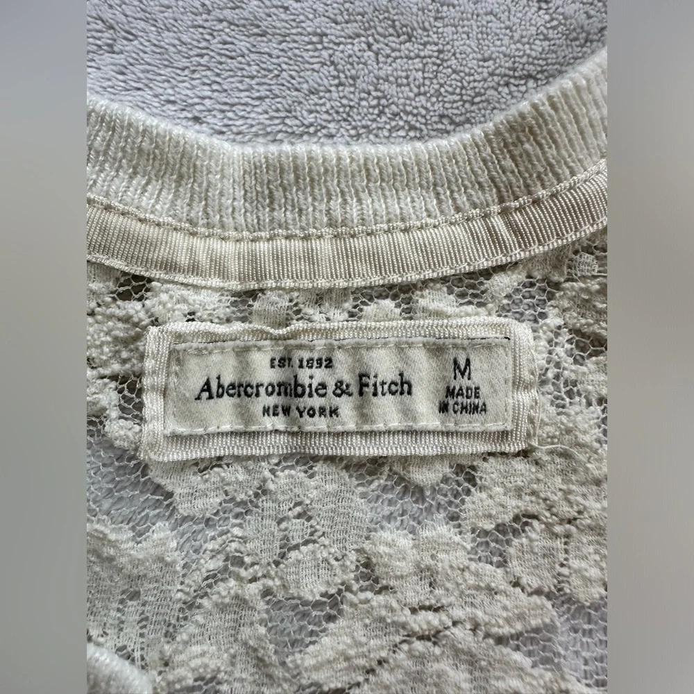 Abercrombie & Fitch Cream Cardigan - Picture 3 of 4